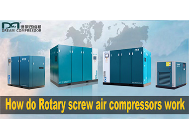 How do Rotary screw air compressors work