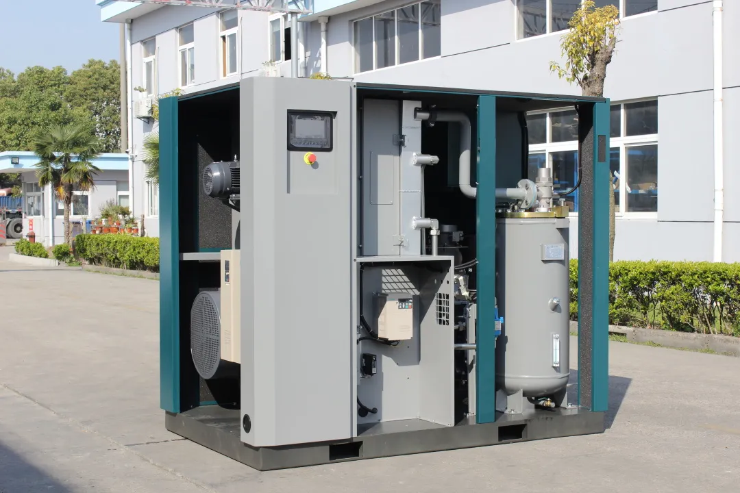 Air compressor small class, the difference between air compressor soft starter and inverter.