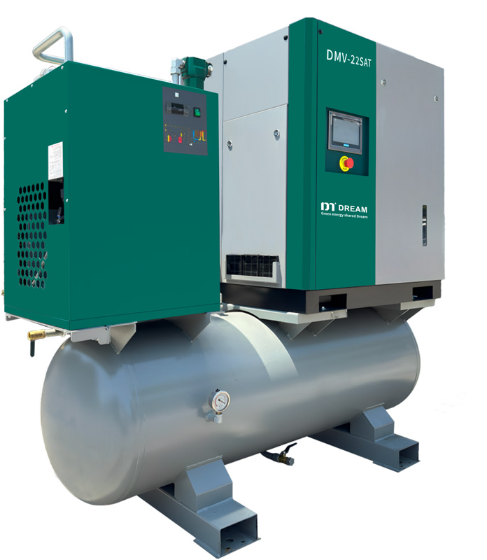 Four-in-one/ All-in-one Oil-injected  Rotary Screw Compressor (VSD/FSD)