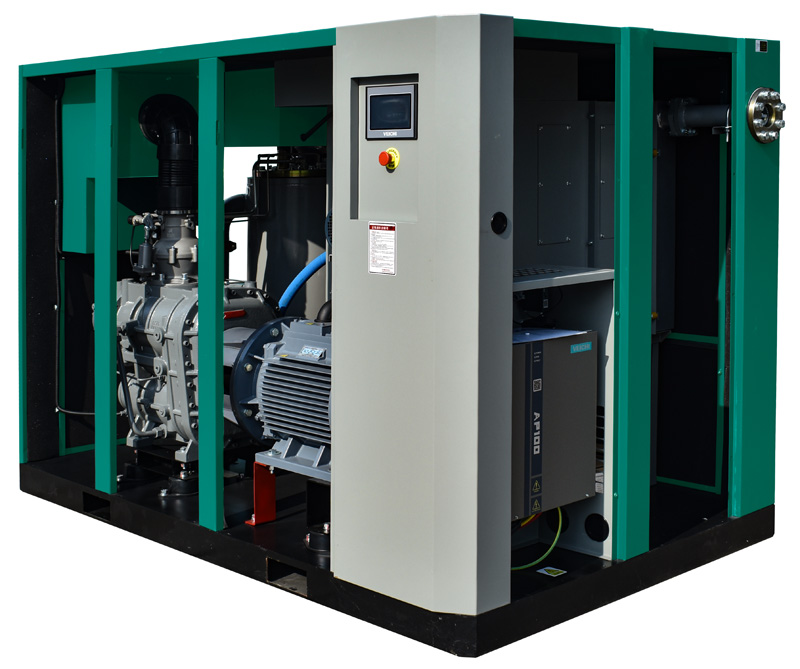 Oil-injected Low Pressure PM Rotary Screw Air Compressor