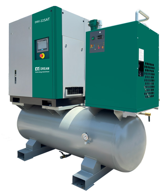 Four-in-one/ All-in-one Oil-injected  Rotary Screw Compressor (VSD/FSD)