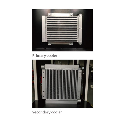 Secondary cooler with high heat transfer efficiency