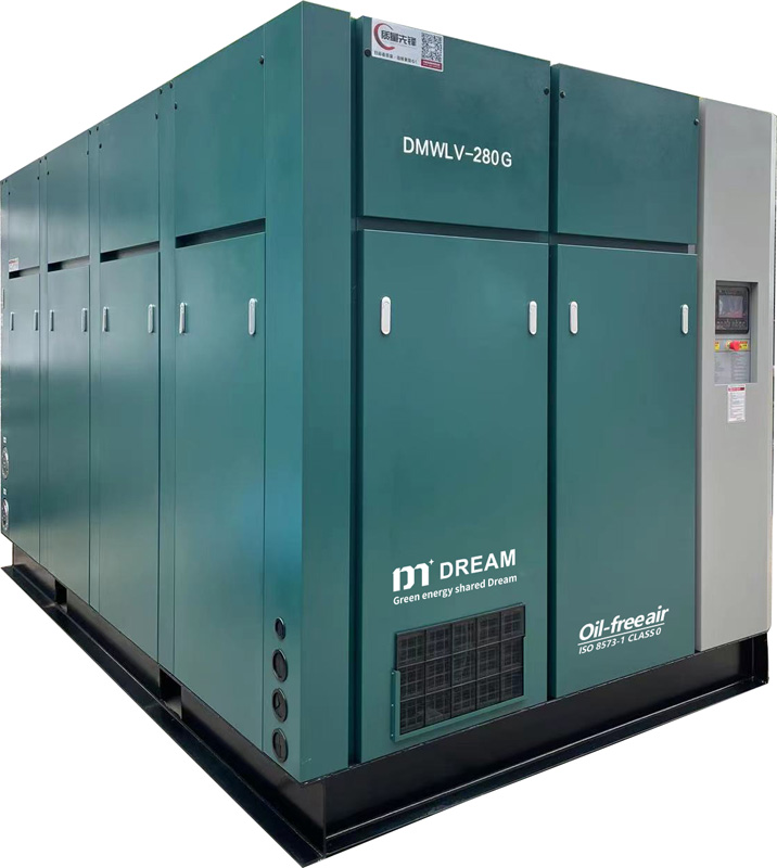 Low-Pressure Dry Oil-free Rotary Screw VSD Compressor