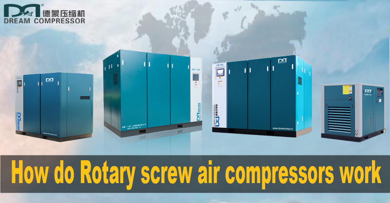 How do Rotary screw air compressors work